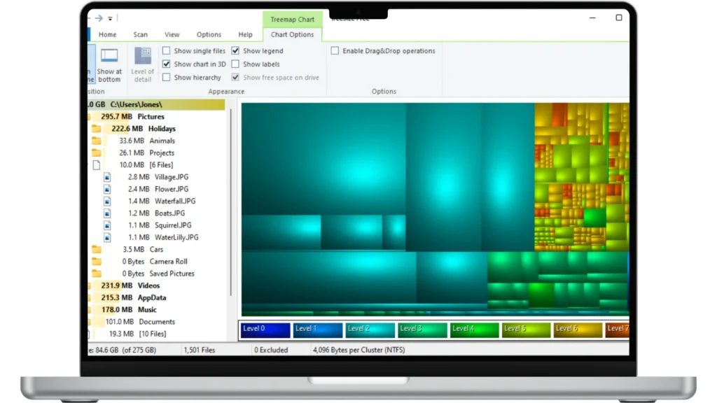 TreeSize Professional Скриншот 2