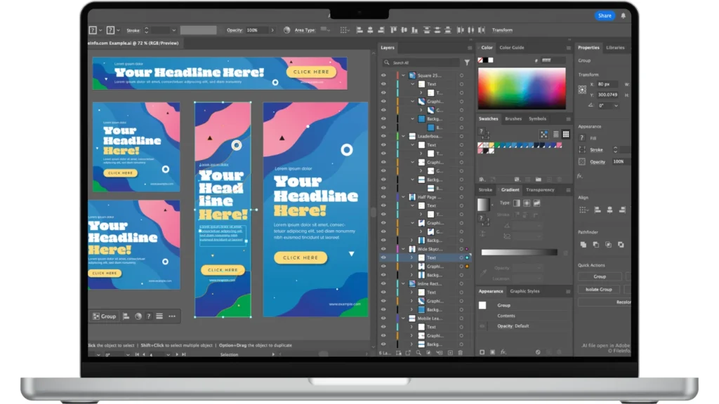 Скриншот Adobe Illustrator 2
