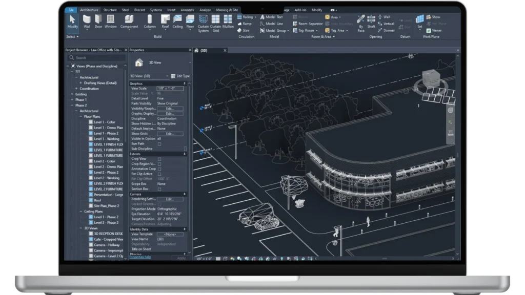 Скриншот Autodesk Revit 1