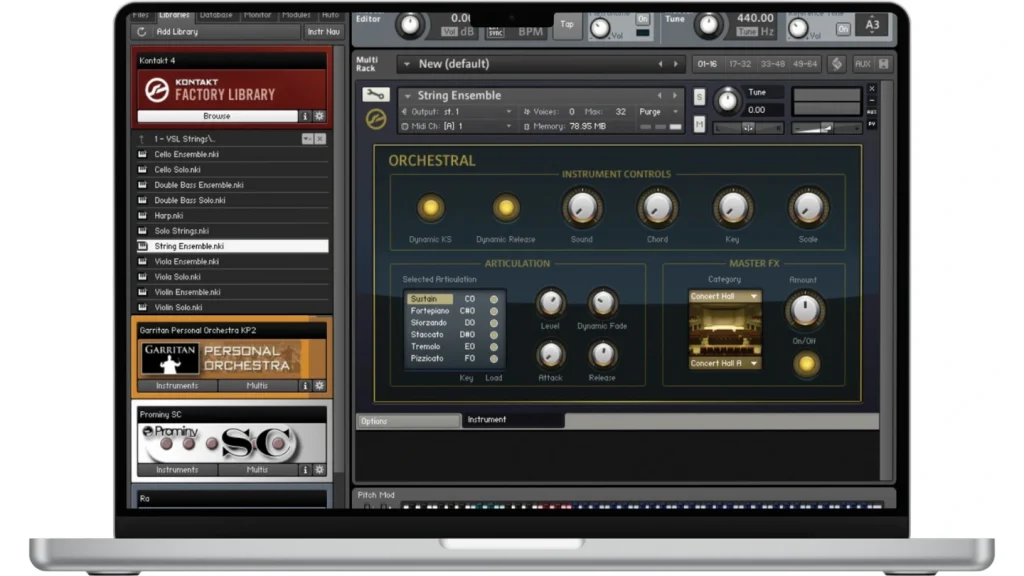 Скриншот Native Instruments Kontakt 2