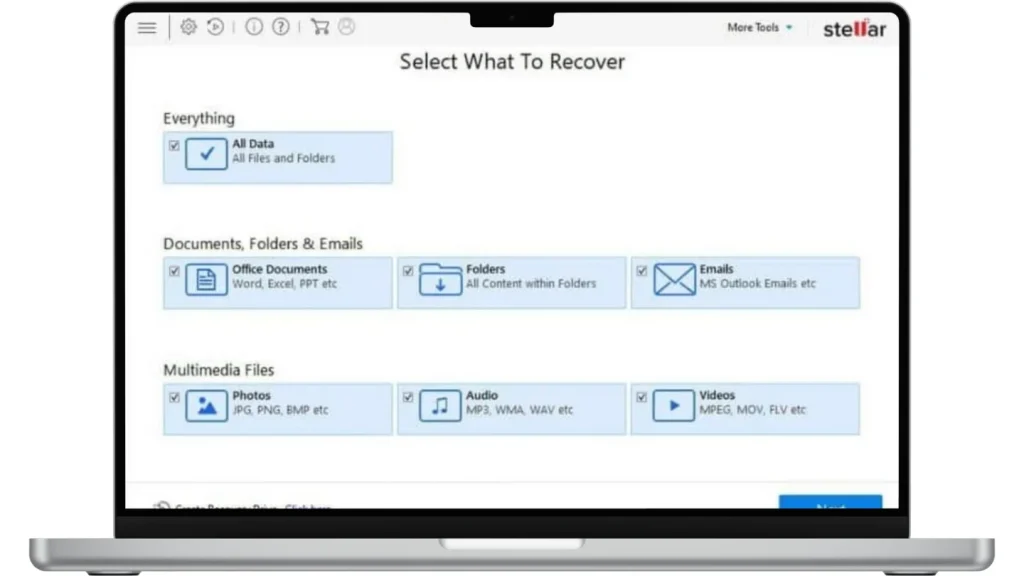 Скриншот Stellar Data Recovery 1