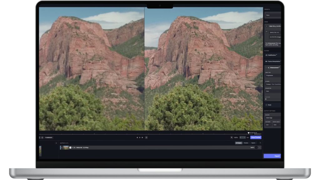 Скриншот Topaz Video Enhance AI 1 Скриншот Topaz Video Enhance AI 1