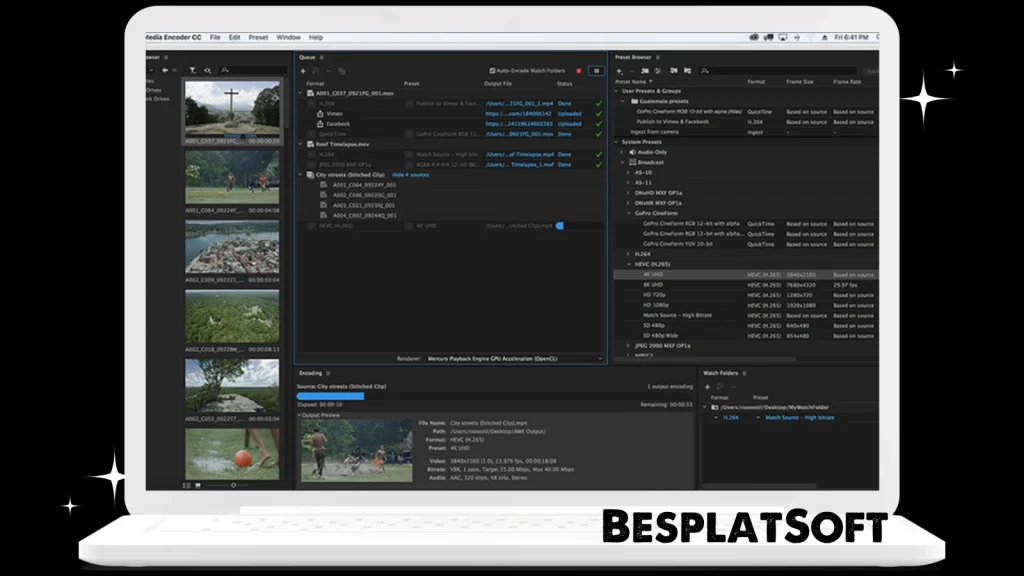 Скриншот Adobe Media Encoder 1 Скриншот Adobe Media Encoder 1