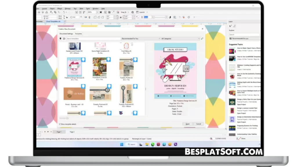 Скриншот CorelDRAW Graphics Suite 1