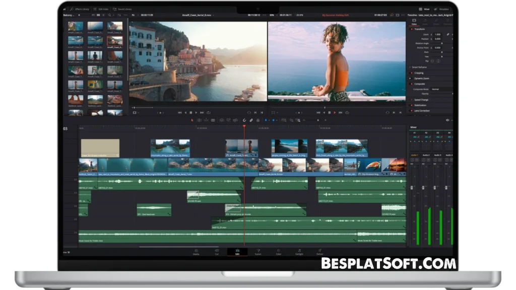 Скриншот DaVinci Resolve Studio 1 Скриншот DaVinci Resolve Studio 1