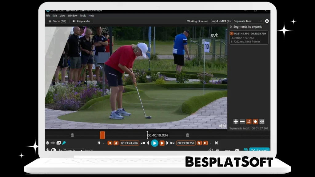 Скриншот LosslessCut 1 Скриншот LosslessCut 1