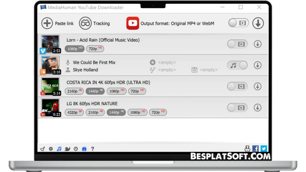Скриншот MediaHuman YouTube Downloader 1 Скриншот MediaHuman YouTube Downloader 1