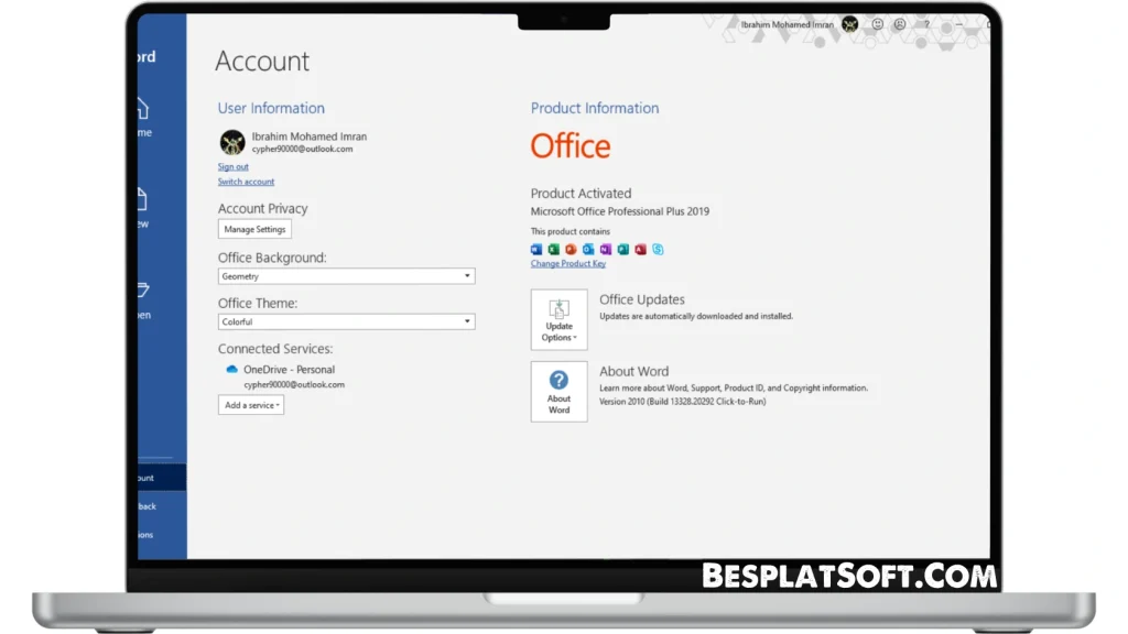 Скриншот Microsoft Office 2019 Professional Plus 2 Скриншот Microsoft Office 2019 Professional Plus 2