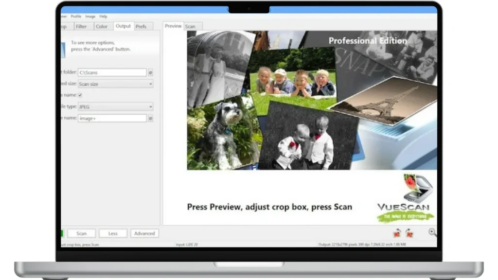 Скриншот VueScan Pro 2 Скриншот VueScan Pro 2