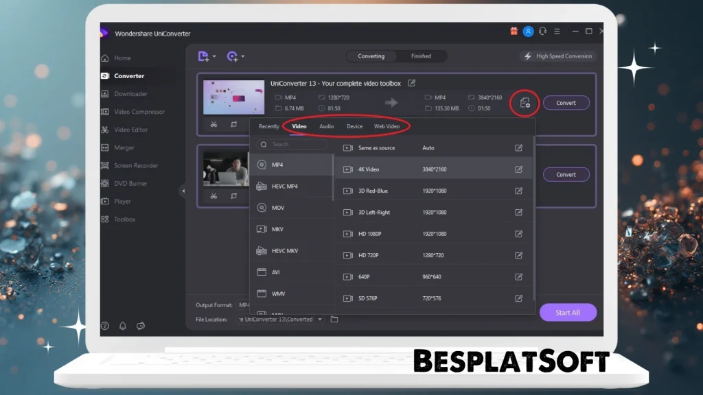Скриншот Wondershare UniConverter 1