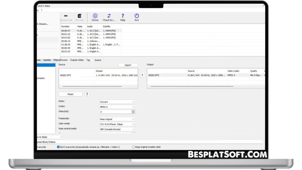 Скриншот XMedia Recode 1