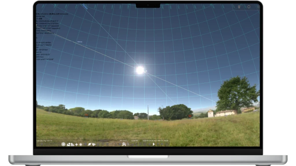 Скриншот программы Stellarium Astronomy 2