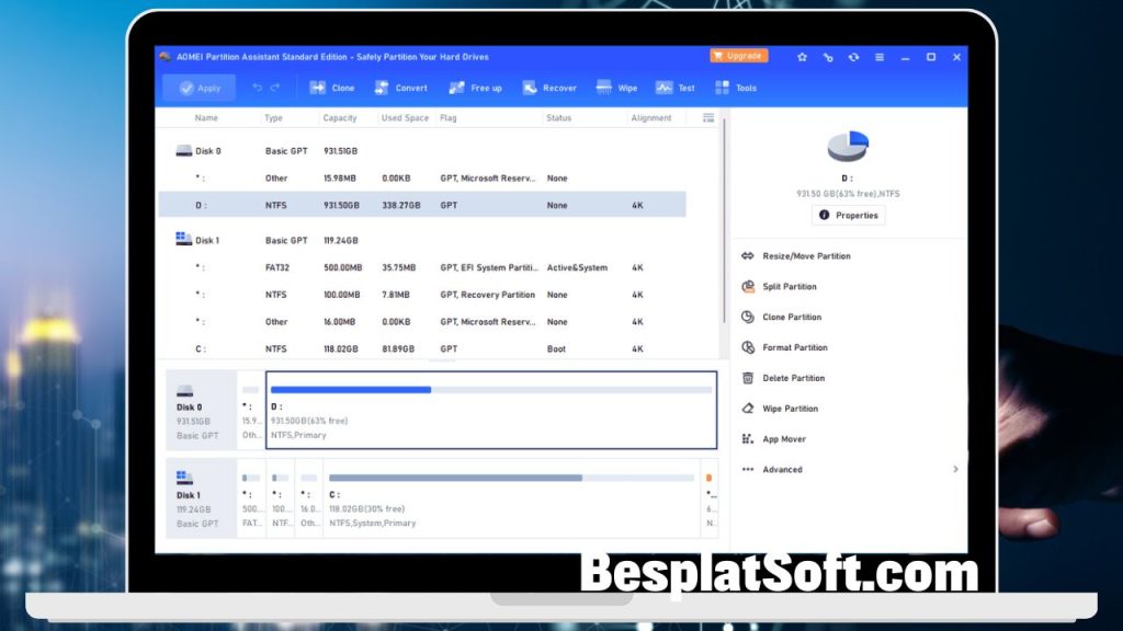 Скачать AOMEI Partition Assistant 3 Скачать AOMEI Partition Assistant 3
