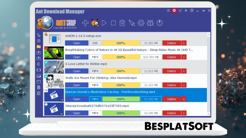 Скриншот Ant Download Manager 2 Скриншот Ant Download Manager 2
