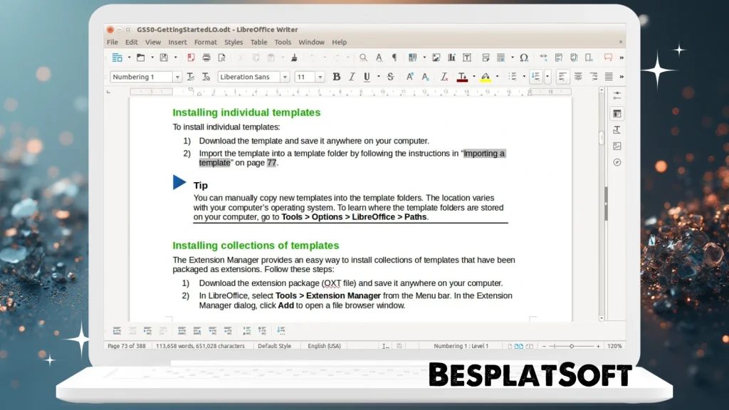 Скриншот LibreOffice 2