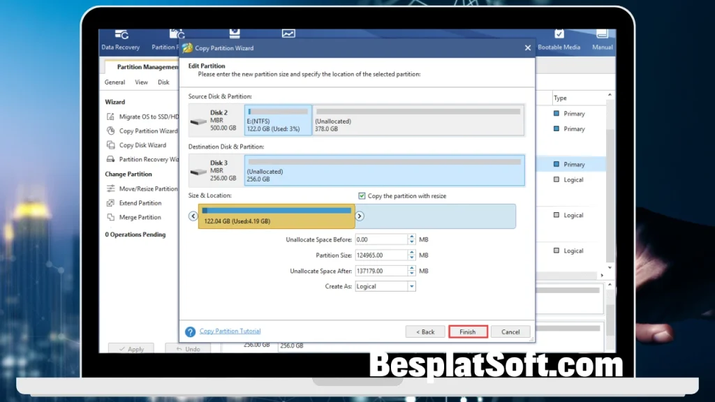 Скачать MiniTool Partition Wizard 3 Скачать MiniTool Partition Wizard 3