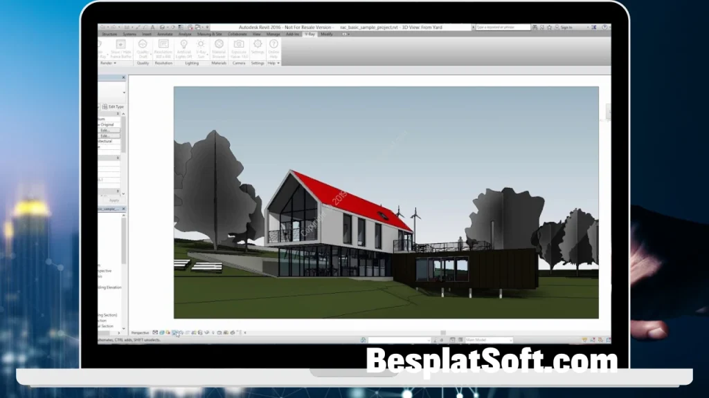 Снимок экрана Chaos V Ray for Autodesk Revit