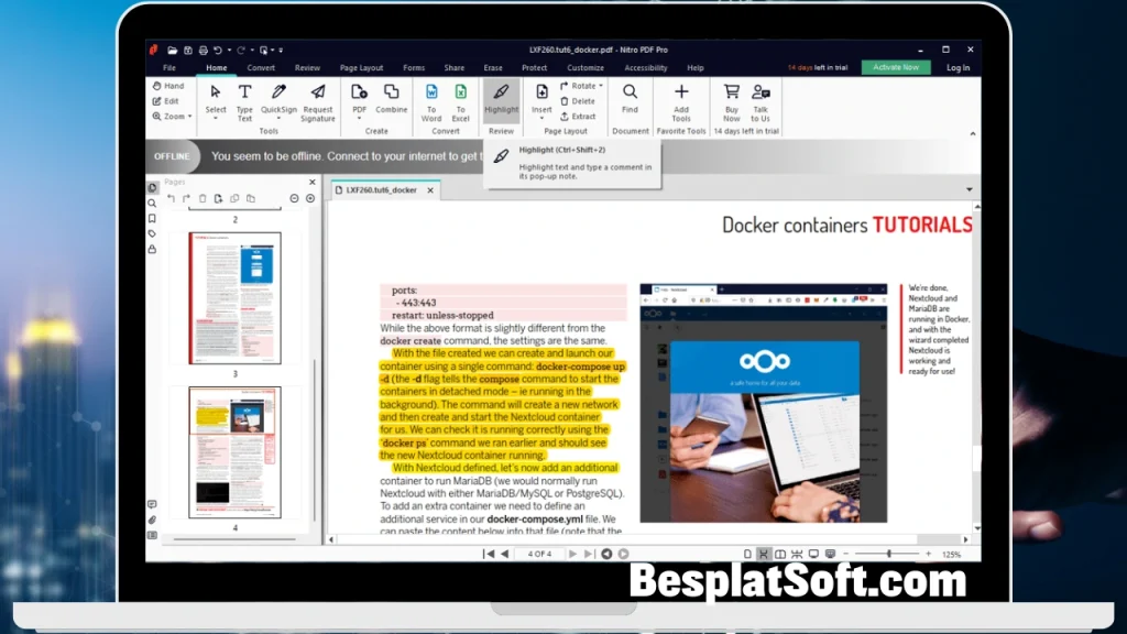 Снимок экрана Nitro PDF Pro 2 Снимок экрана Nitro PDF Pro 2