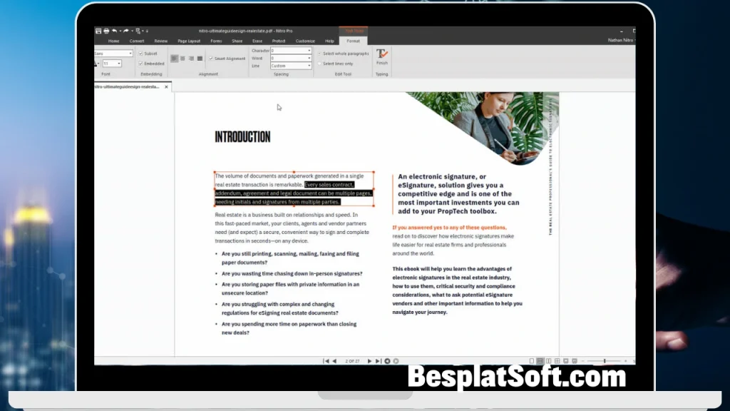 Снимок экрана Nitro PDF Pro 3 Снимок экрана Nitro PDF Pro 3