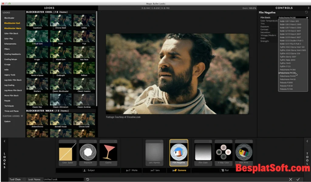 Снимок экрана Red Giant Magic Bullet Suite 2