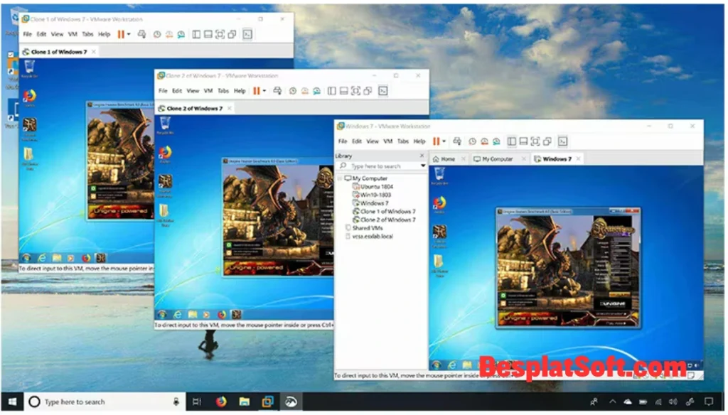 Снимок экрана VMware Workstation Pro Снимок экрана VMware Workstation Pro