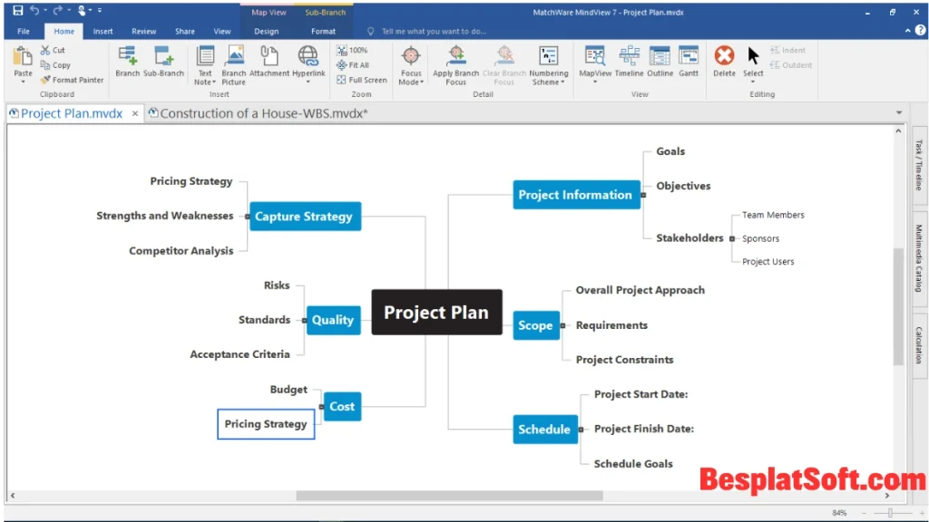 Скриншоты MatchWare MindView Скриншоты MatchWare MindView