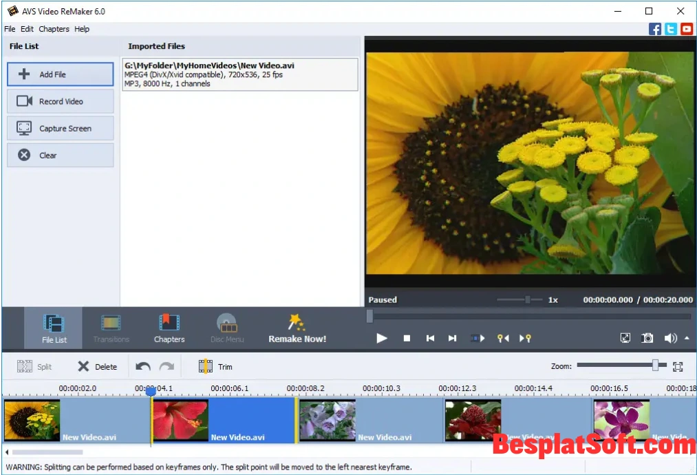 Скриншоты AVS Video ReMaker