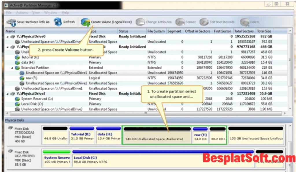 Скриншоты Active Partition Manager 2