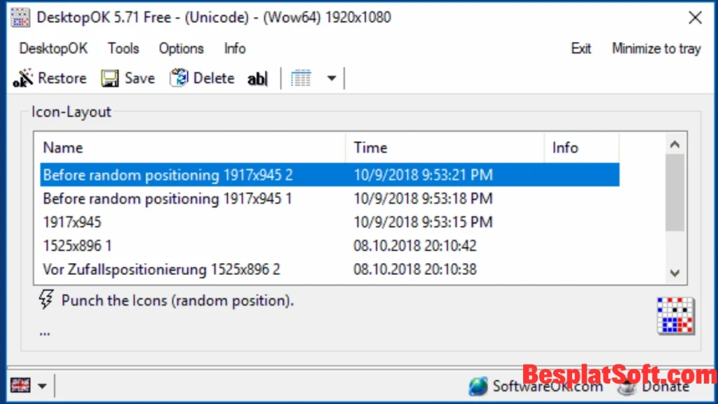 Скриншоты DesktopOK 2 Скриншоты DesktopOK 2