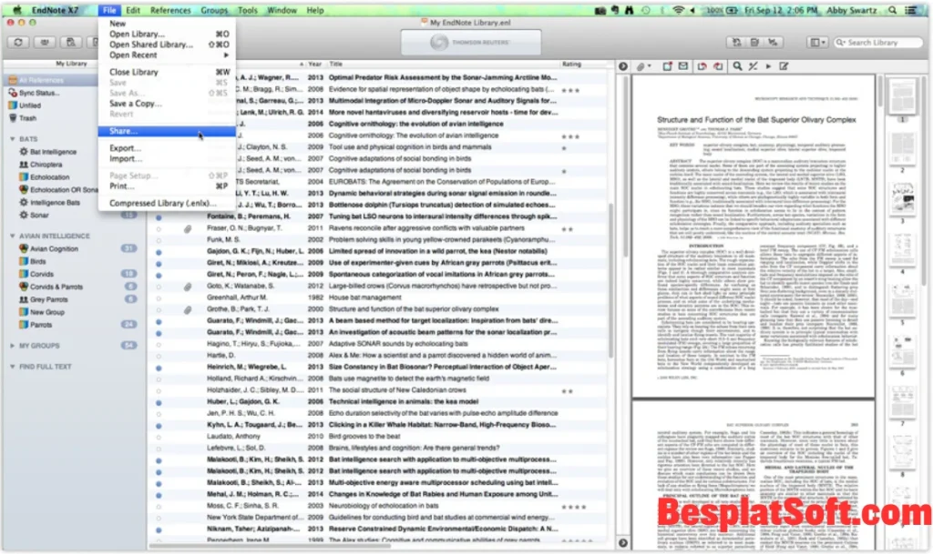 Скриншоты EndNote 2 Скриншоты EndNote 2