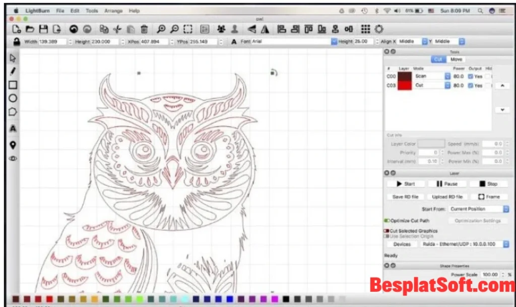 Скриншоты Lightburn 2