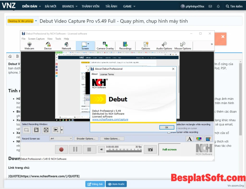 Скриншоты NCH Debut Professional Скриншоты NCH Debut Professional